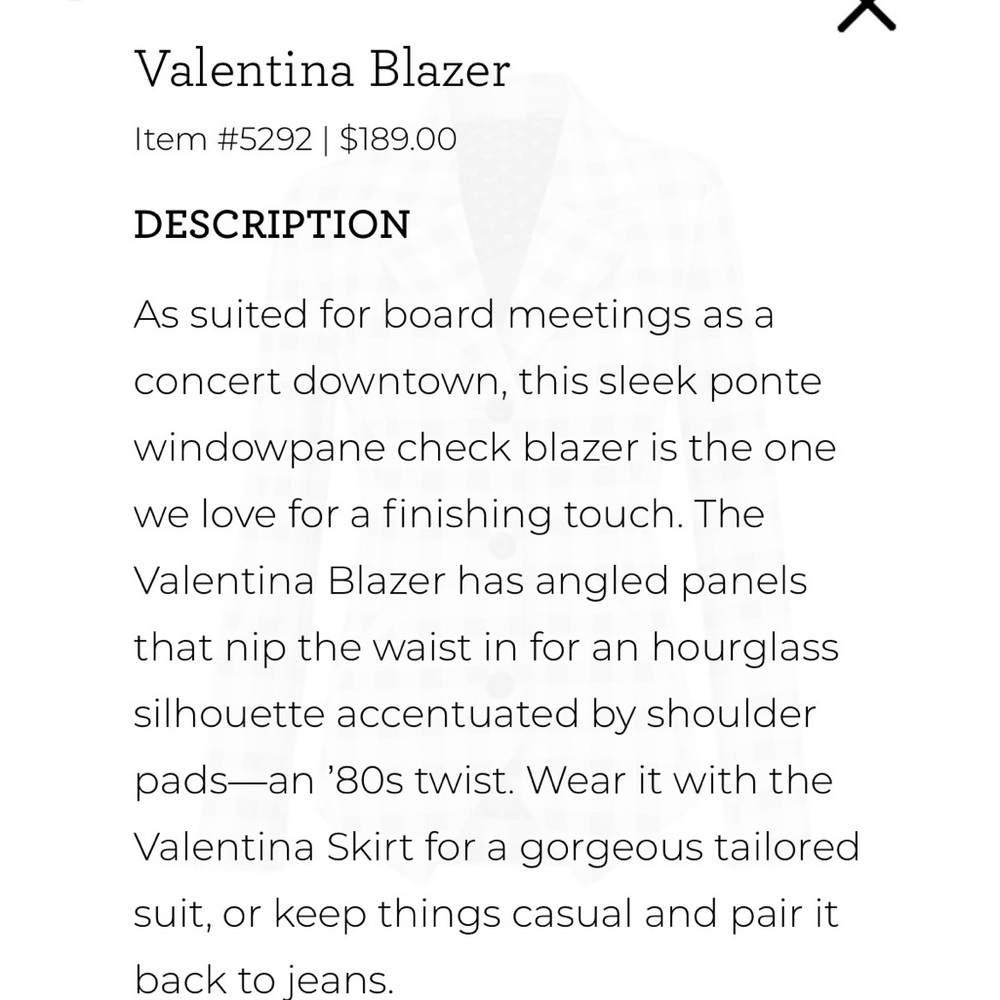 Cabi Valentina Blazer & Skirt (Skirt Suit) - Picture 5 of 12